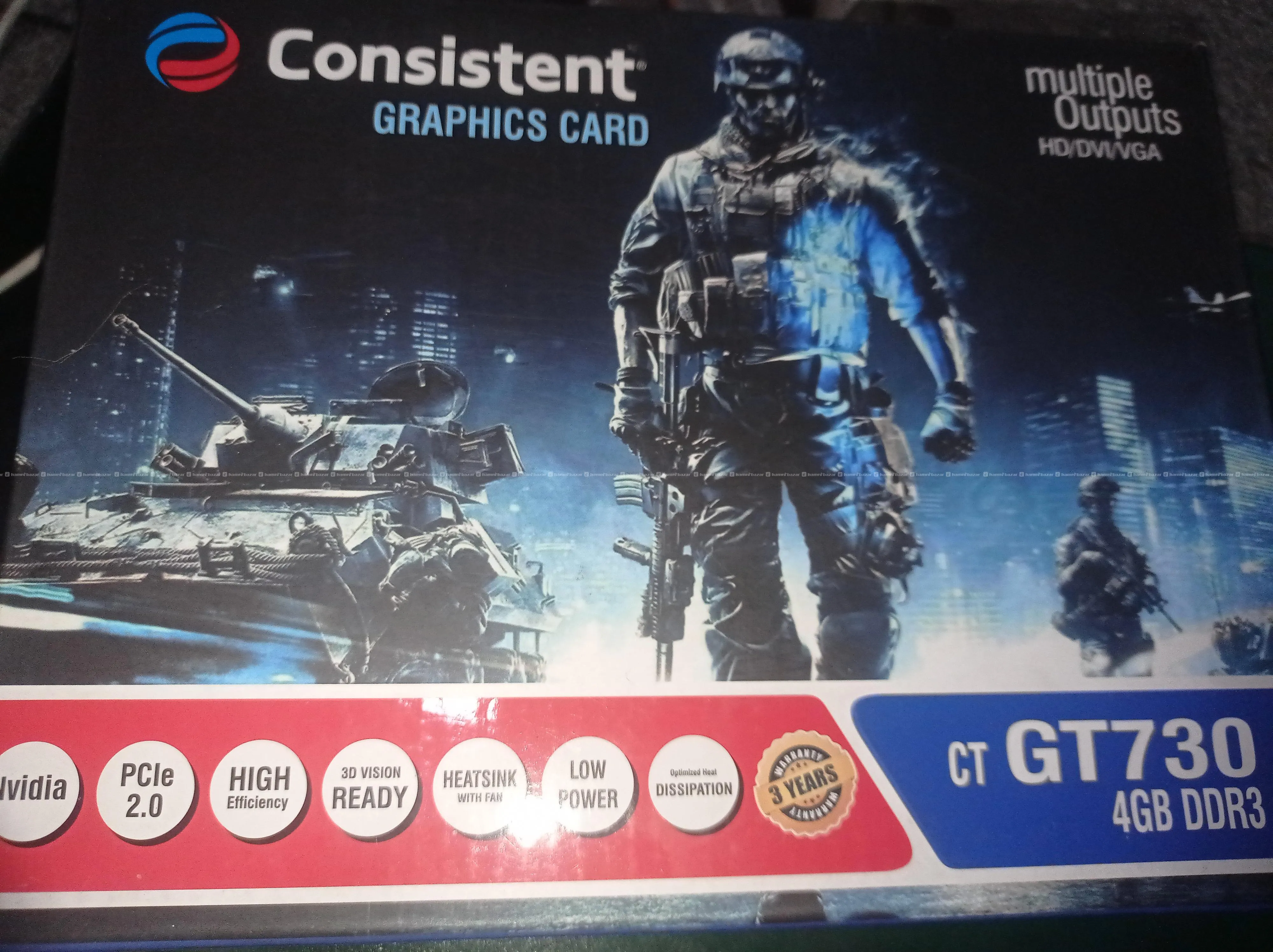Consistent NVIDIA GeForce GT 730 4GB DDR3 ( 2