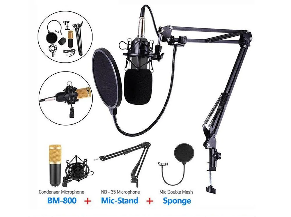BM800 Condenser Microphone Kit with V8 sound card 5