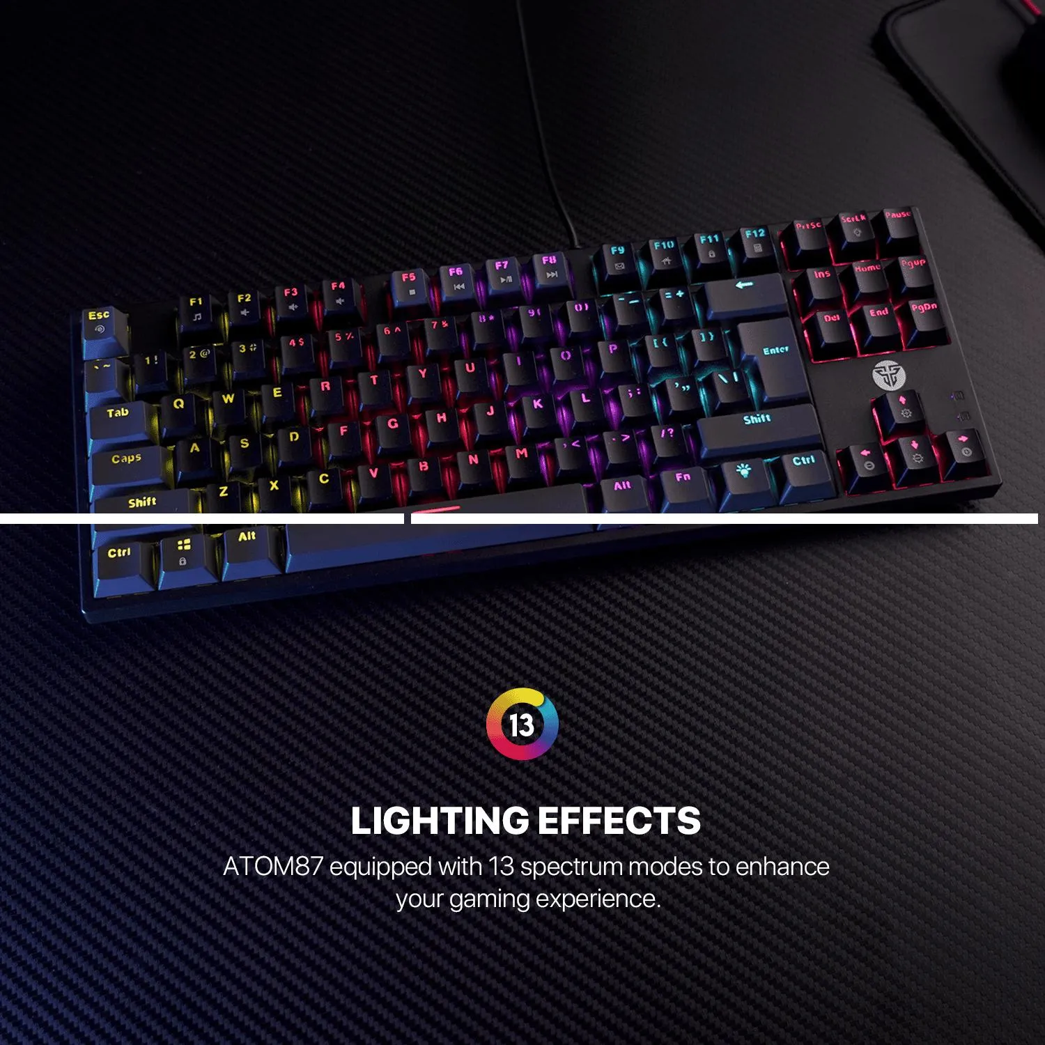 FANTECH ATOM87 MK876V2 Keyboard Mechanical Wired 3