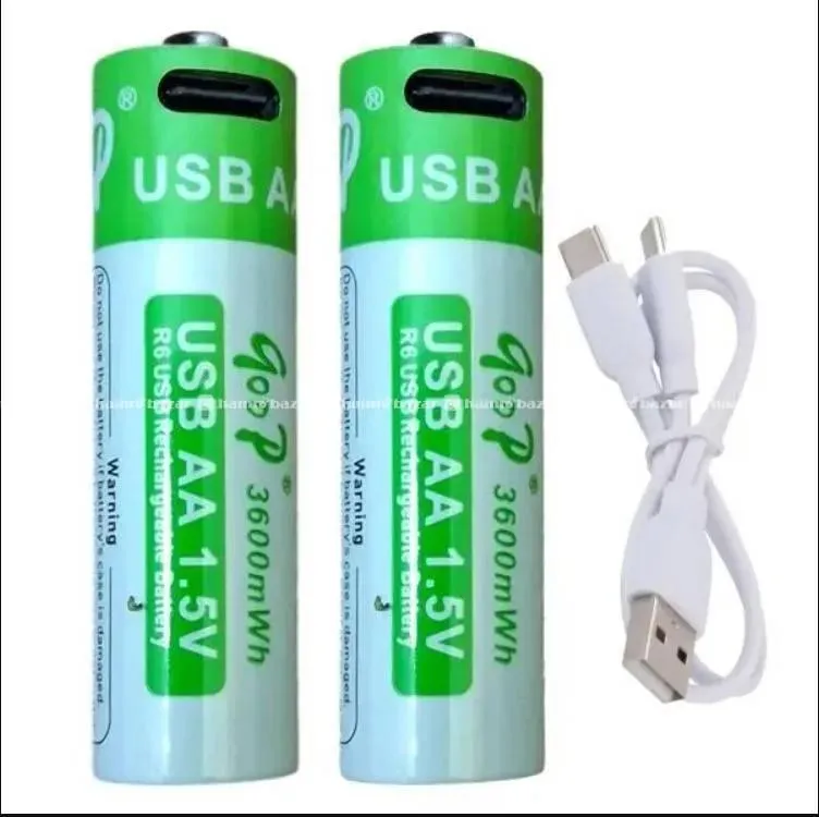 Goop 3600 mAh AA Sized 1.5V Rechargeable Battery. 2
