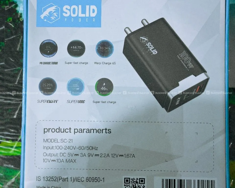 100watt solid usb+pd charger 6