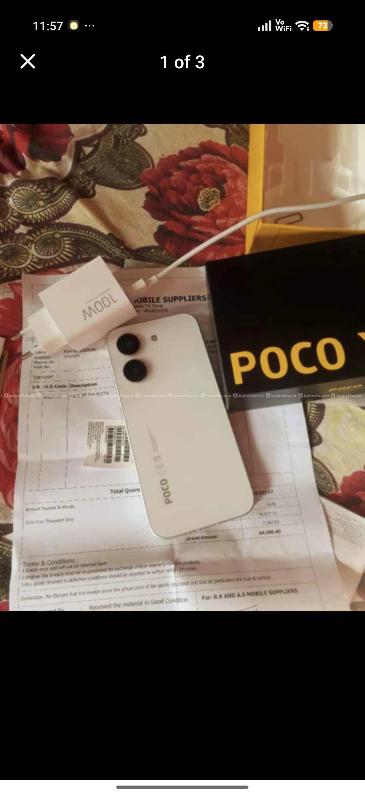 only 58k poco x8 pro 256g 7 day used with vat box 2