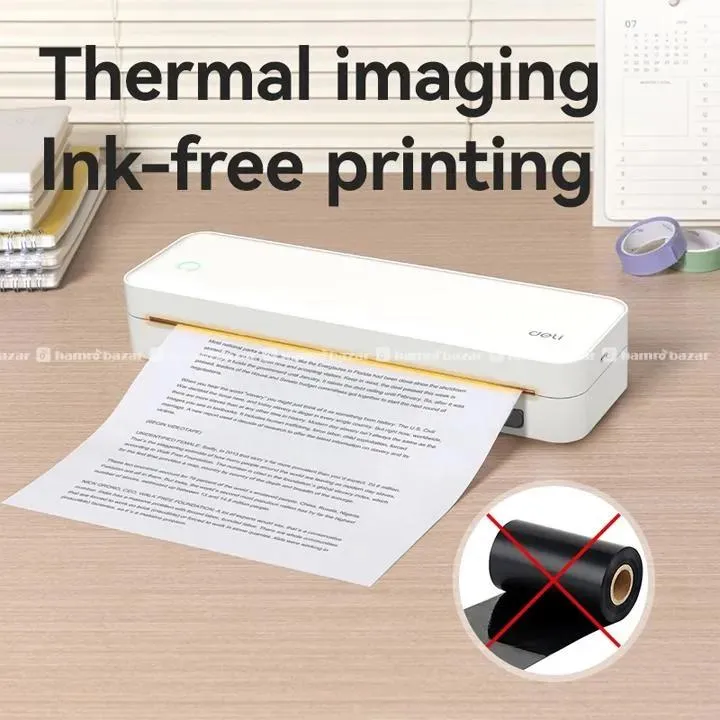 DELI THERMAL A4 PORTABLE PRINTER ES331 2