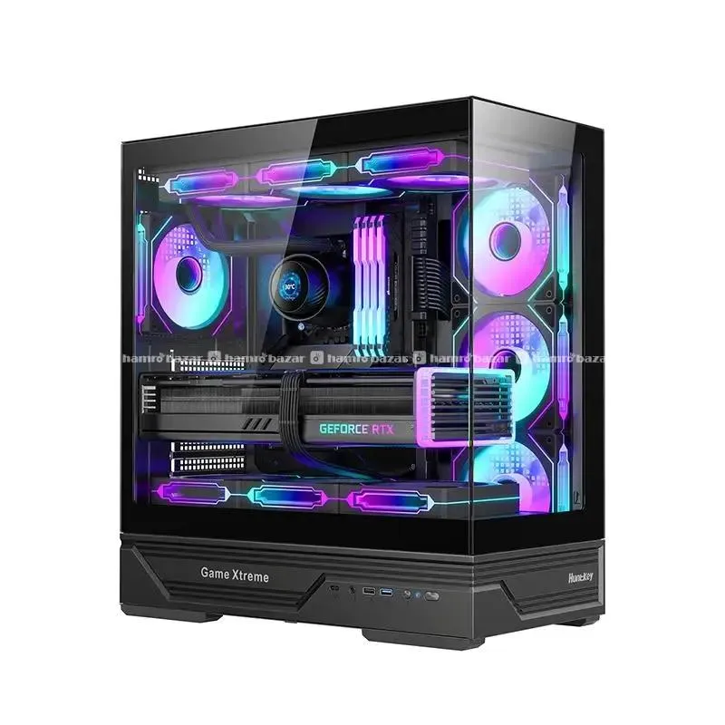 HUNTKEY GX760A FORTUNE GAMING CASING BLACK 2