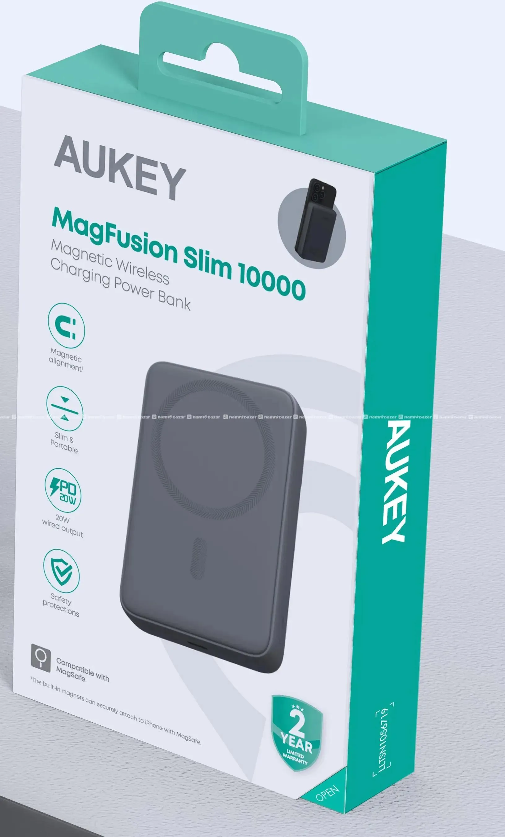 AUKEY Magfusion slim wireless Powerbank. PB-MS04 2