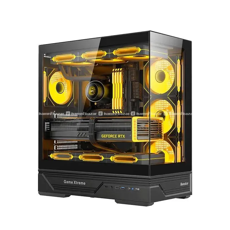 HUNTKEY GX760A FORTUNE GAMING CASING BLACK 3