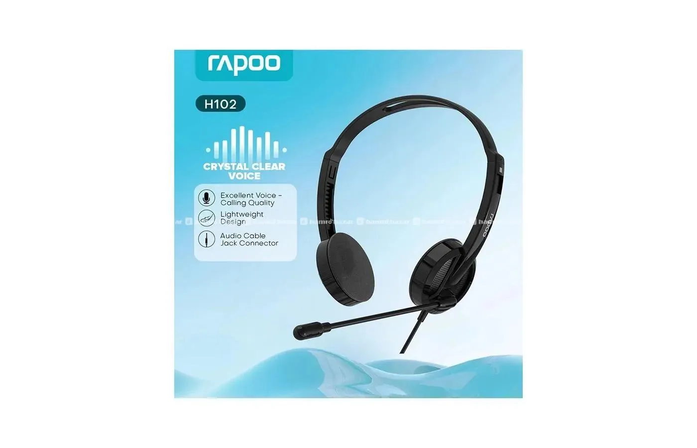 rapoo WIRED STRREO HEADSET BLACK H102 5