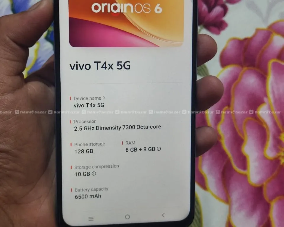 vivo t4x 5G (8/128) 6500 mAh battery 3