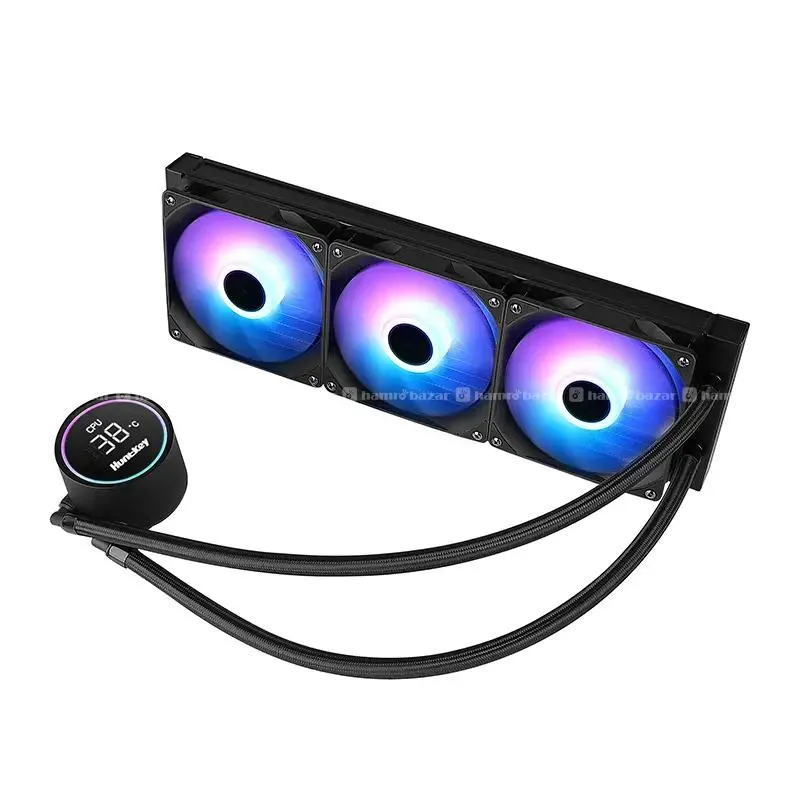 HUNTKEY GX360R ARGB LIQUID COOLER  digital display 4