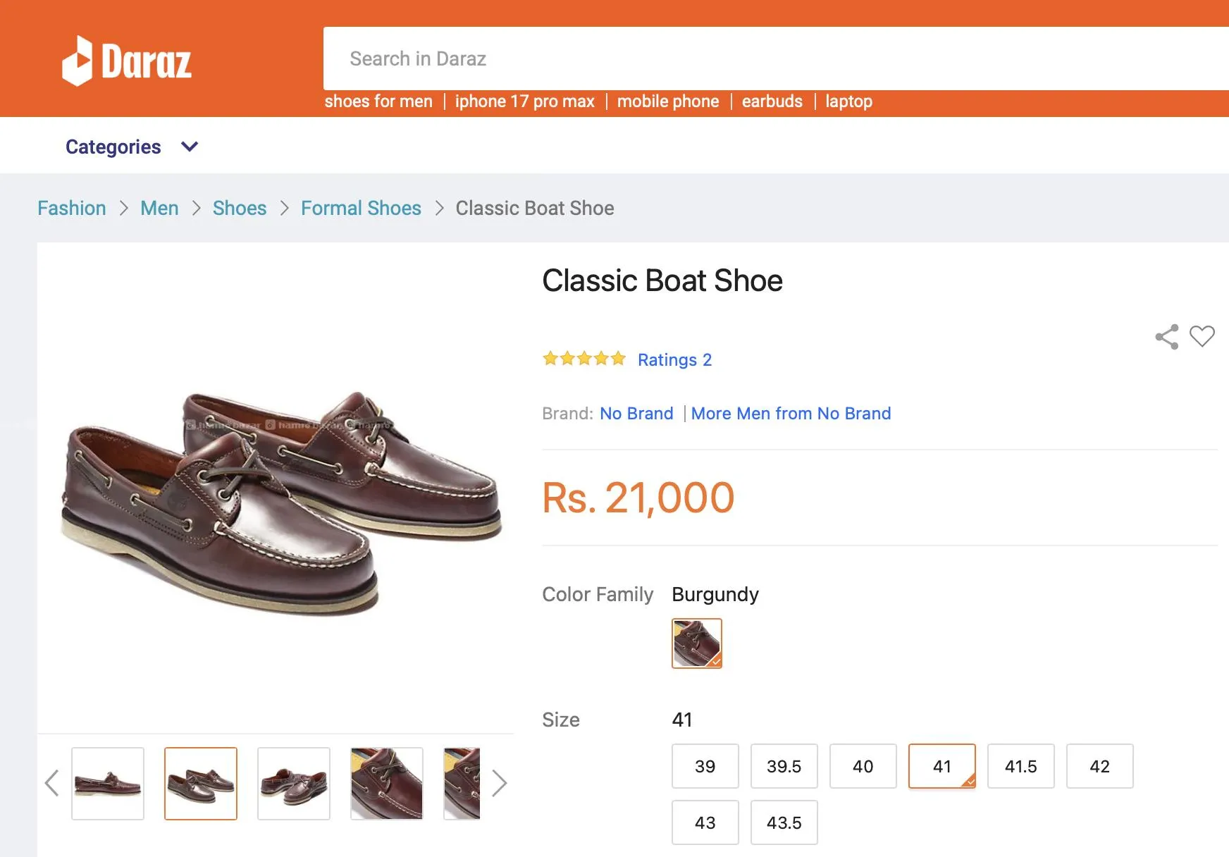 Pre-owned Timberland Classic 2-Eye Boat Shoe 2