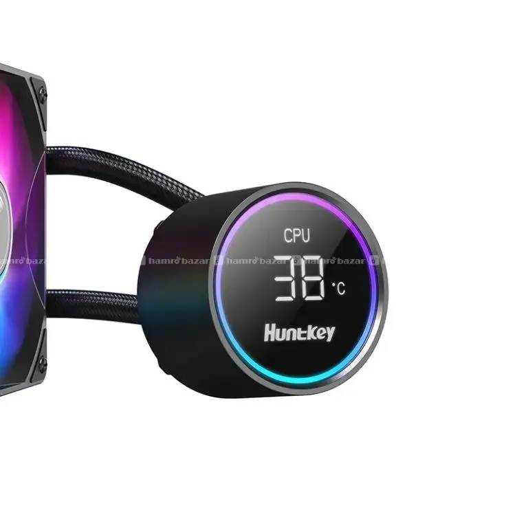 HUNTKEY GX360R ARGB LIQUID COOLER  digital display 6