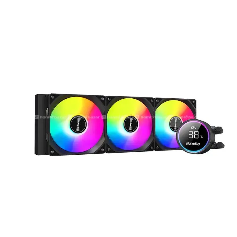 HUNTKEY GX360R ARGB LIQUID COOLER  digital display 2