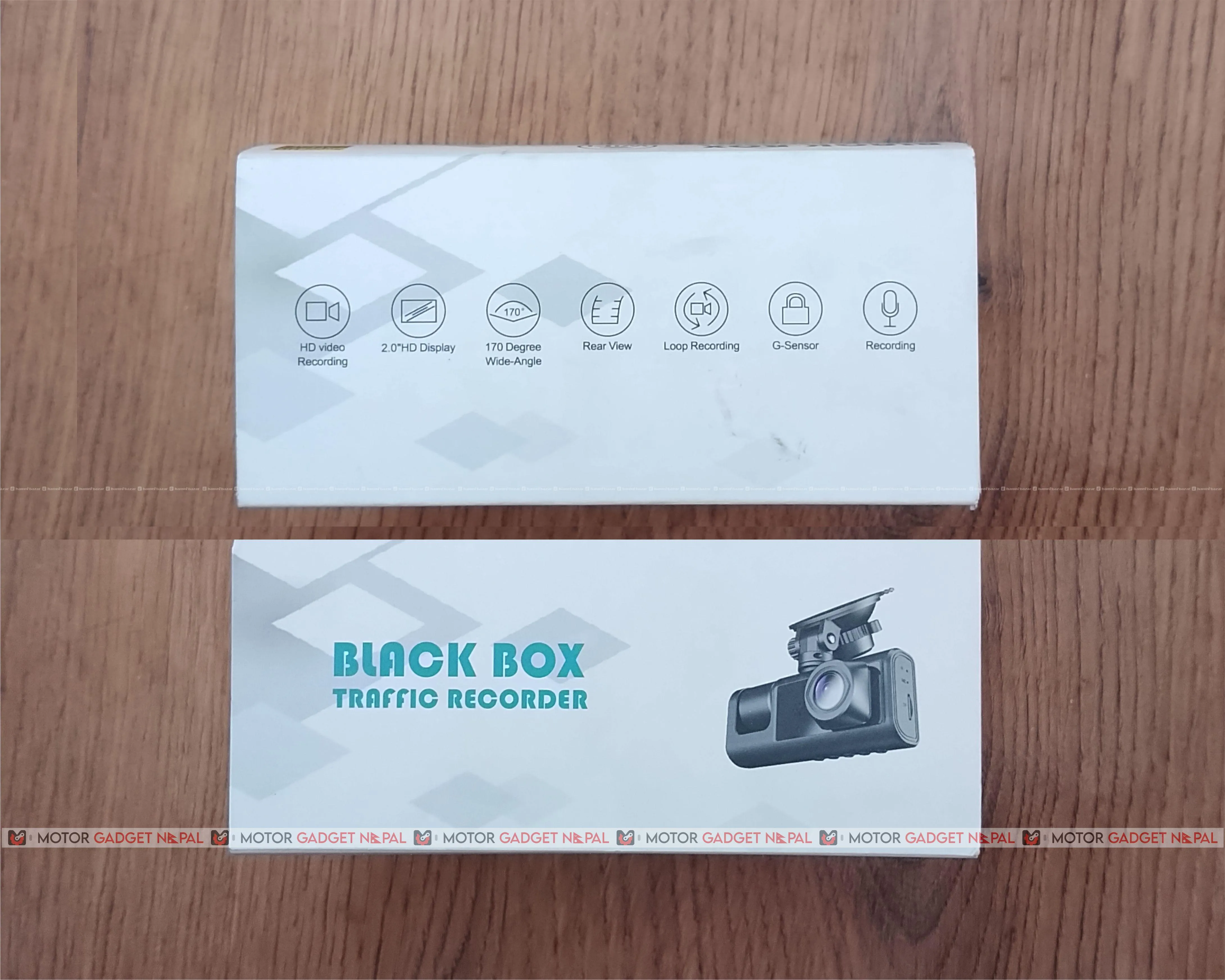 Black Box Car Dash Cam 1296P WiFi Dual Channel 2