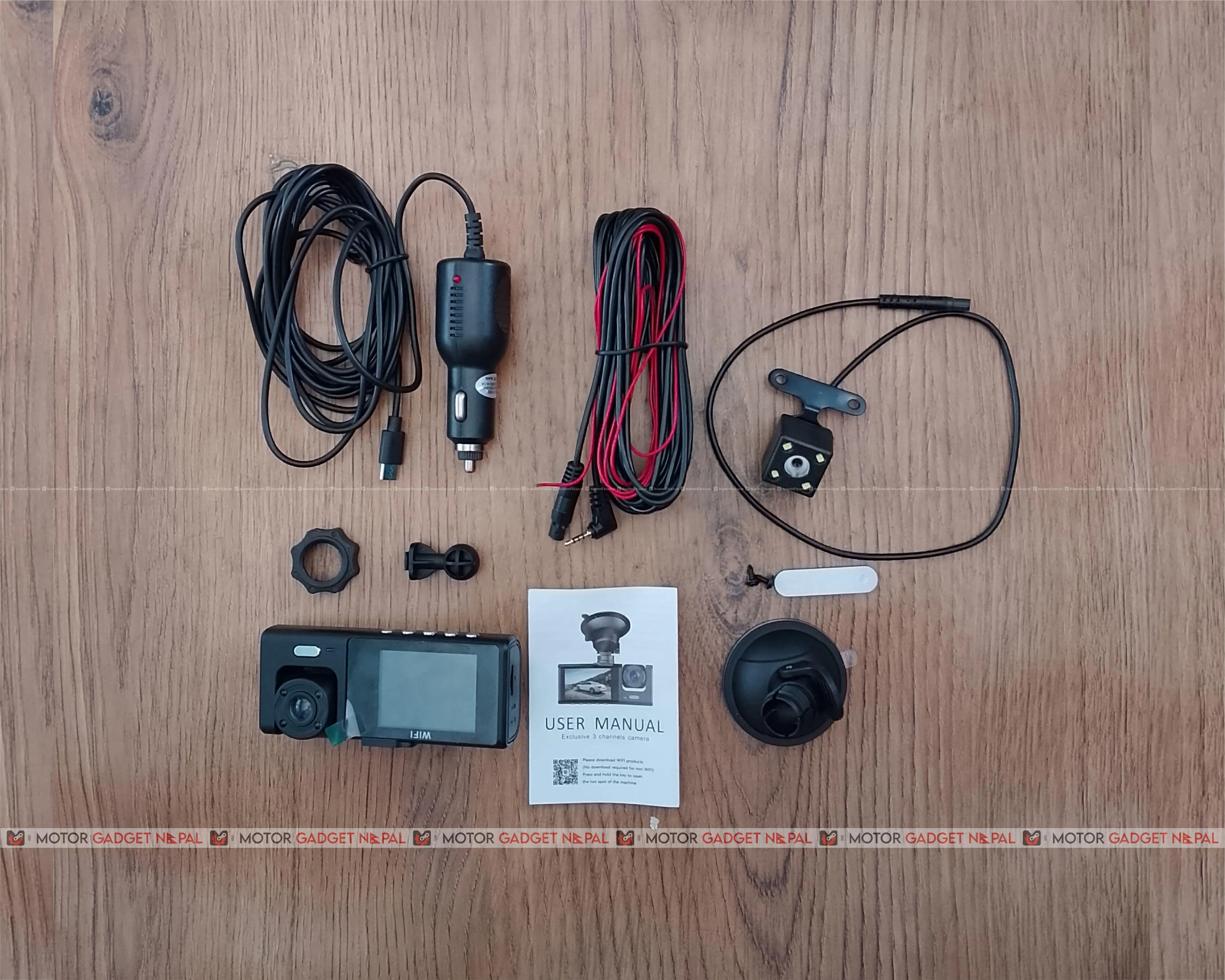 Black Box Car Dash Cam 1296P WiFi Dual Channel 3