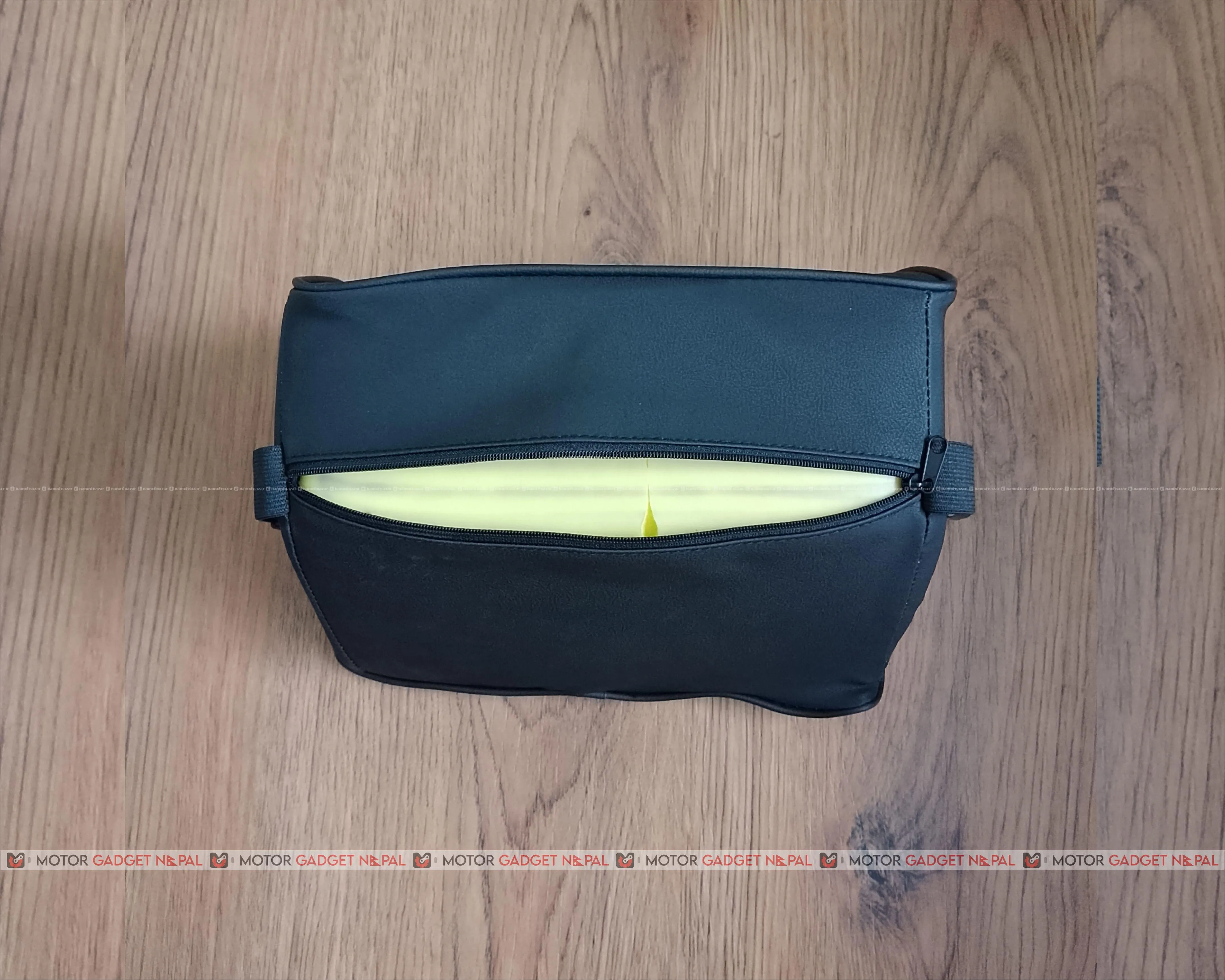 Car Lumbar Support Pillow PU Leather Black 2