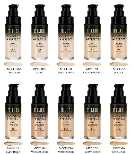 Milani 2 in 1 foundation+concealer 2