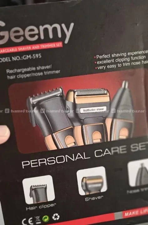 Geemy GM-595 3-in-1 Professional Hair Trimmer 3