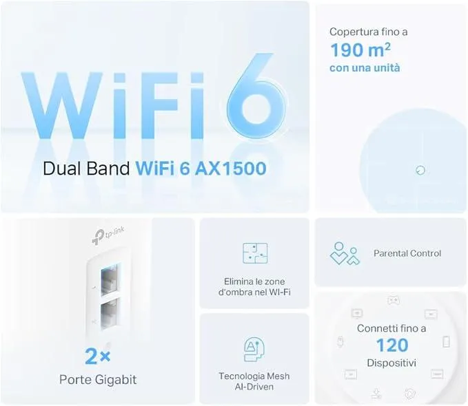 TP-Link Deco X10(1-Pack), AX1500 Mbps 3