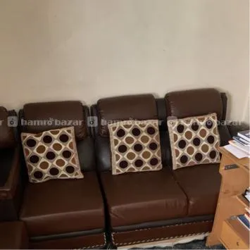 Brown Leather Corner Sofa 6