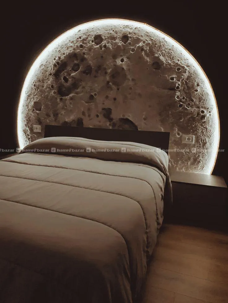 Moon False Ceiling and Wall Design Upgrade 6