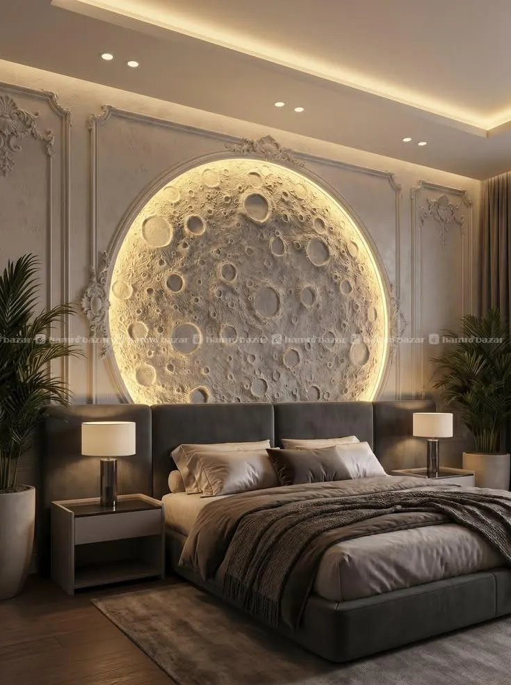 moon Design False Ceiling wall decorations interio 4