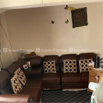 Brown Leather Corner Sofa 2