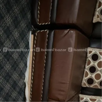 Brown Leather Corner Sofa 3