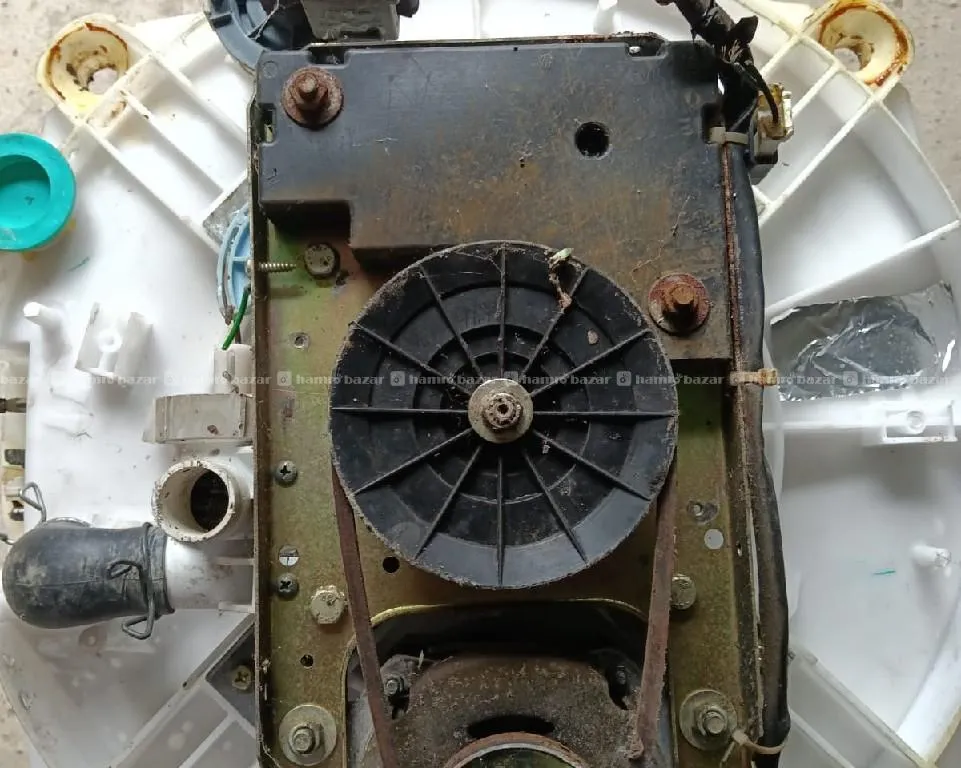 top load washing machine door, drum and motar 4