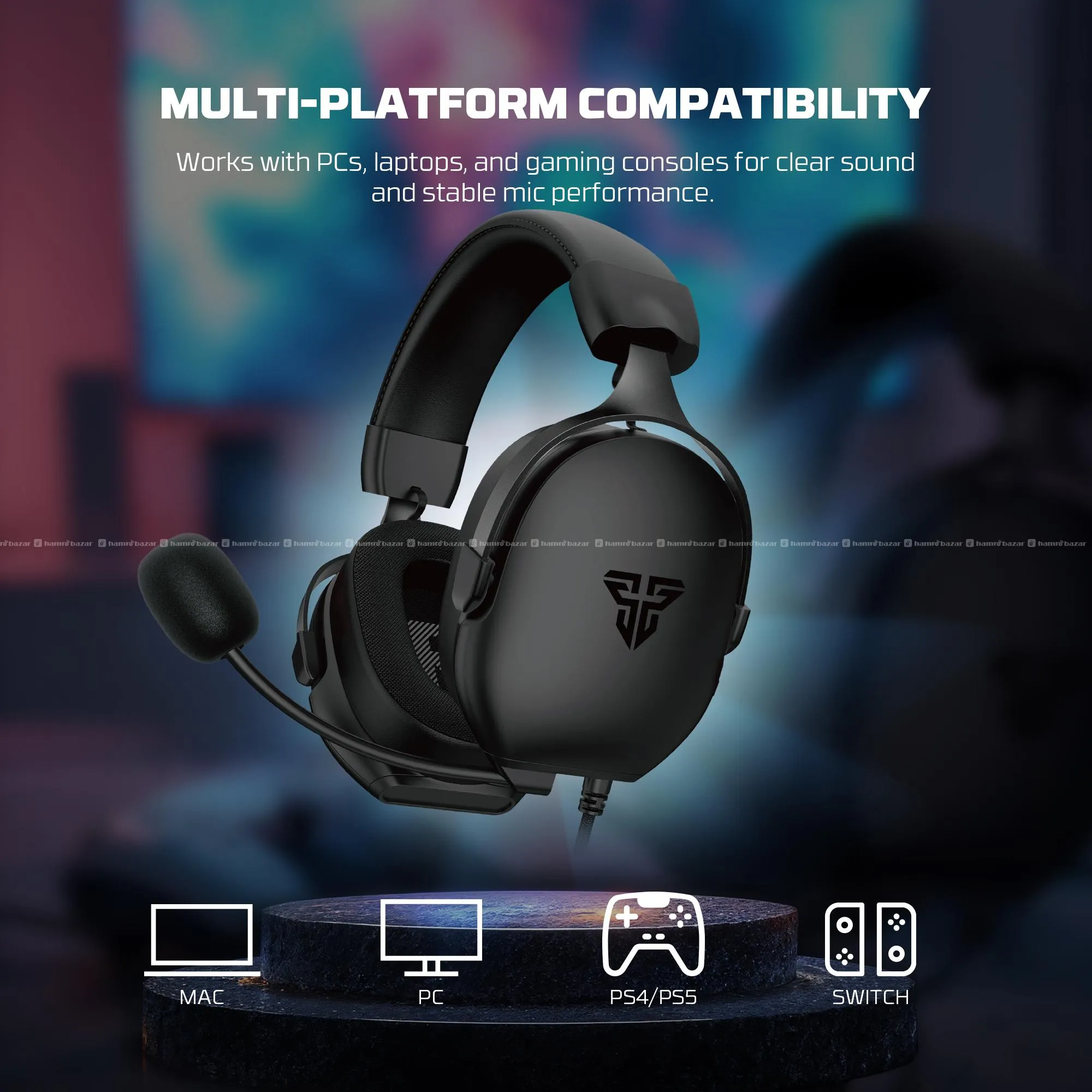 Gaming Headphone Fantech HG30 CARBON 7.1  warrenty 2
