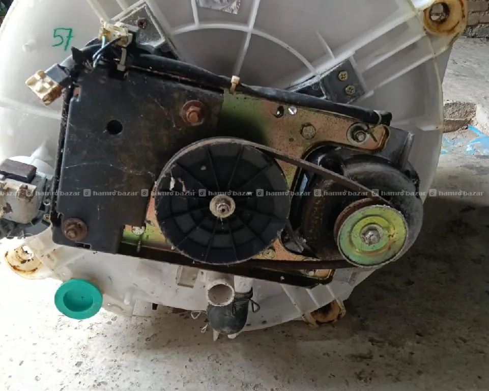 top load washing machine door, drum and motar 2
