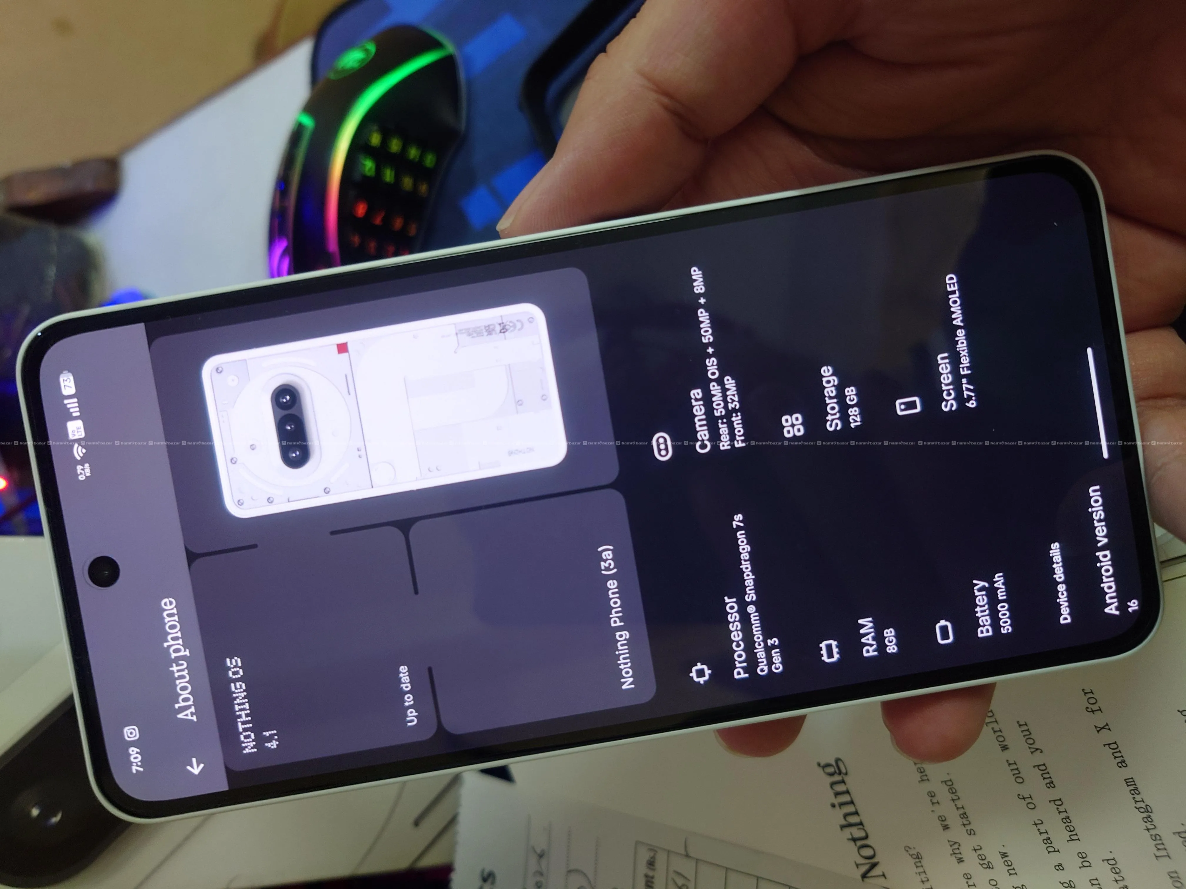 Nothing Phone 3a 8GB/128GB 1 Week Old-MintCodition 6
