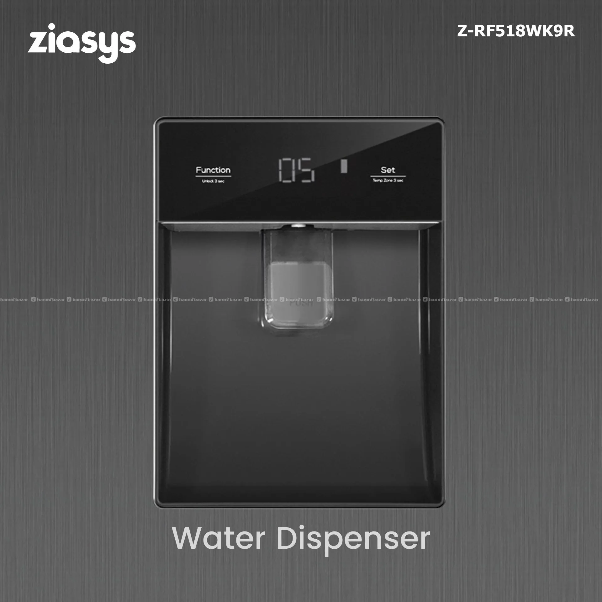 Ziasys Z-RF518WK9R Side by Side 550L refrigerator 6