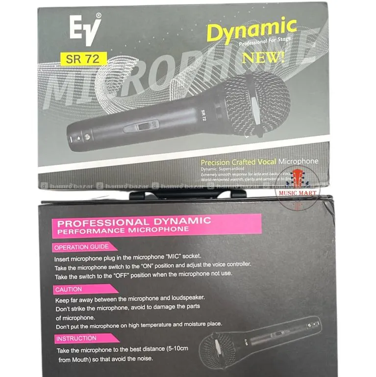 EV SR-72 Professional Dynamic Vocal Microphone 2