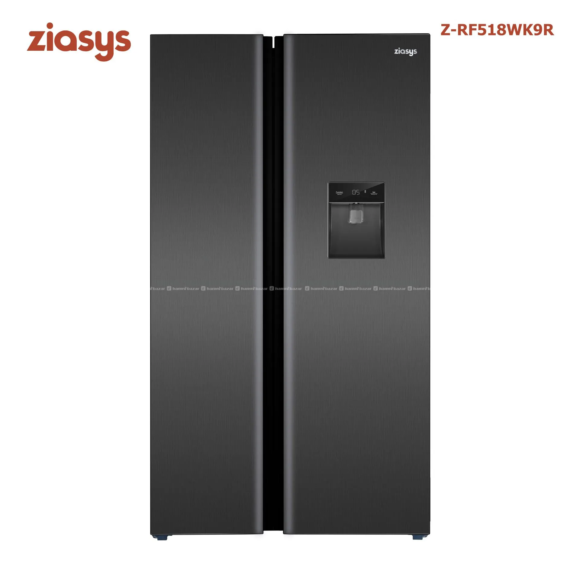 Ziasys Z-RF518WK9R Side by Side 550L refrigerator 2