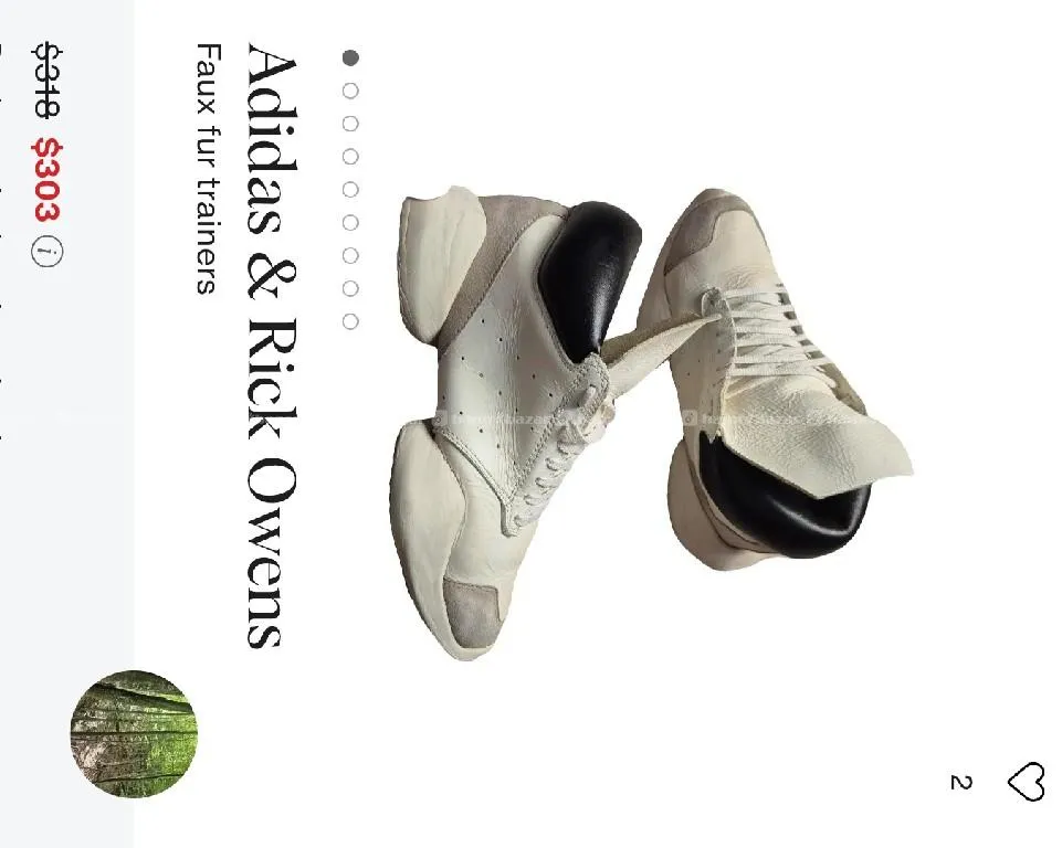 Original Adidas & Rick Owen's  shoes on sale 3