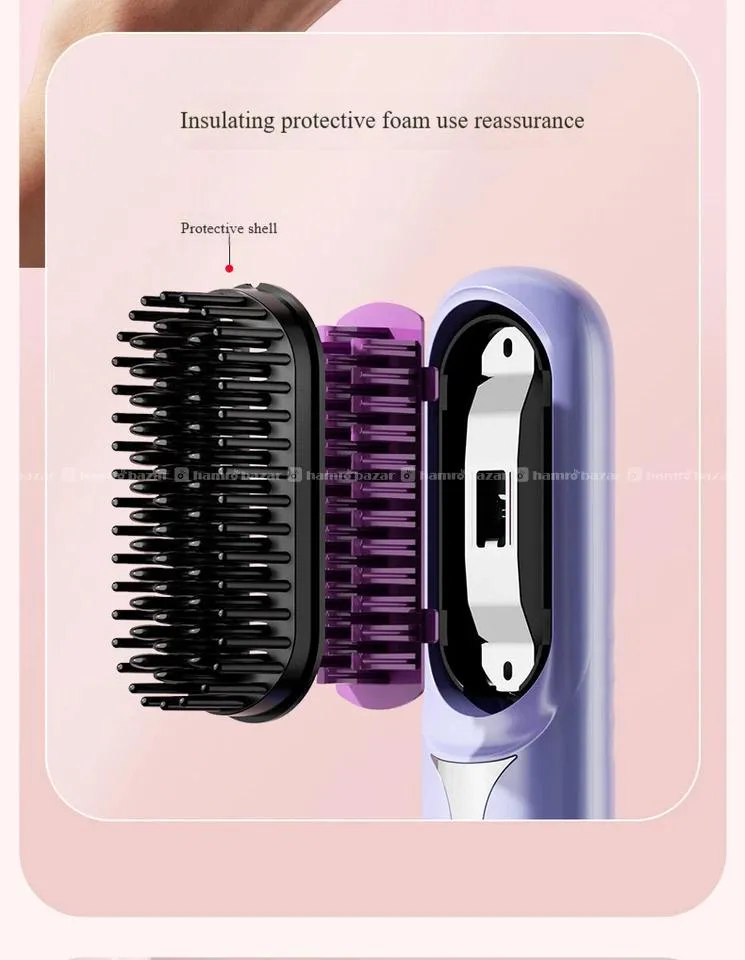 Hair Straightener Comb Wireless 8