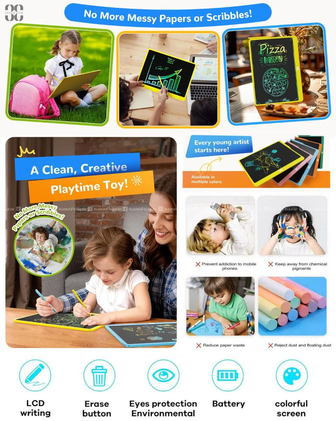16 inch Writing LCD Pad Tablet 6