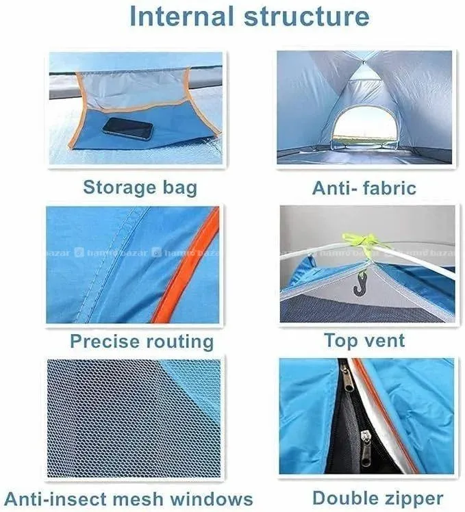 Tent for 2-3 Persons Waterproof Outdoor Camping 2