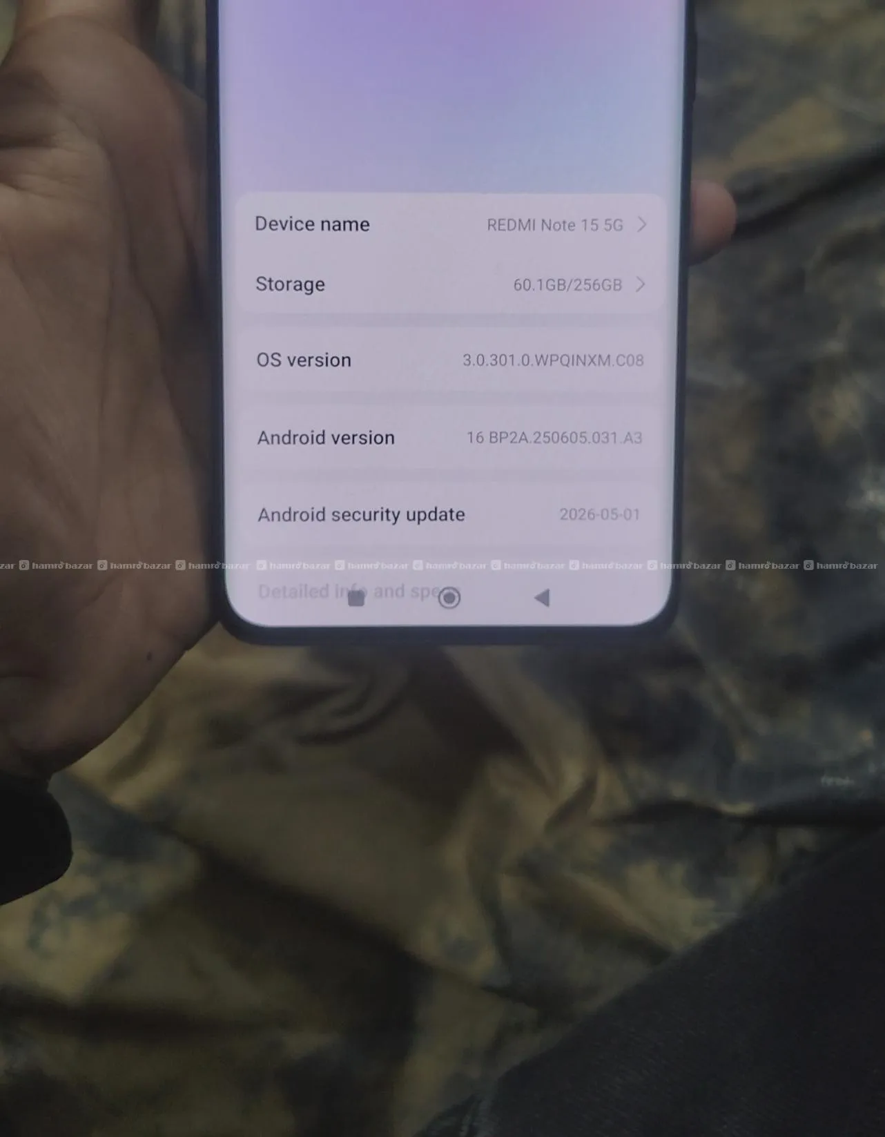Redmi note 15 5g 8/256 6