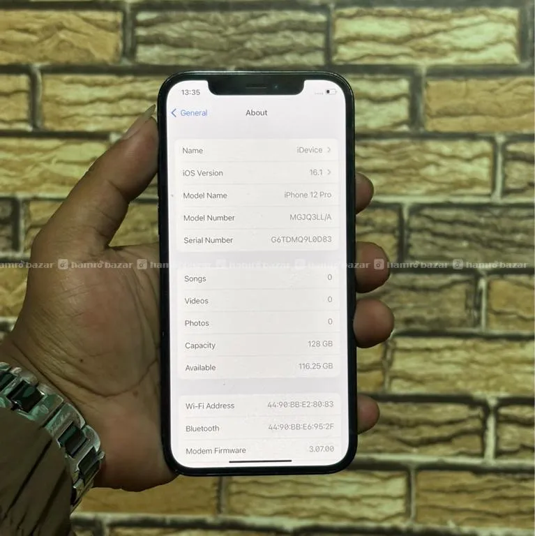 Iphone 12 Pro 128Gb 86BH LLA Non opened All Geuine 5