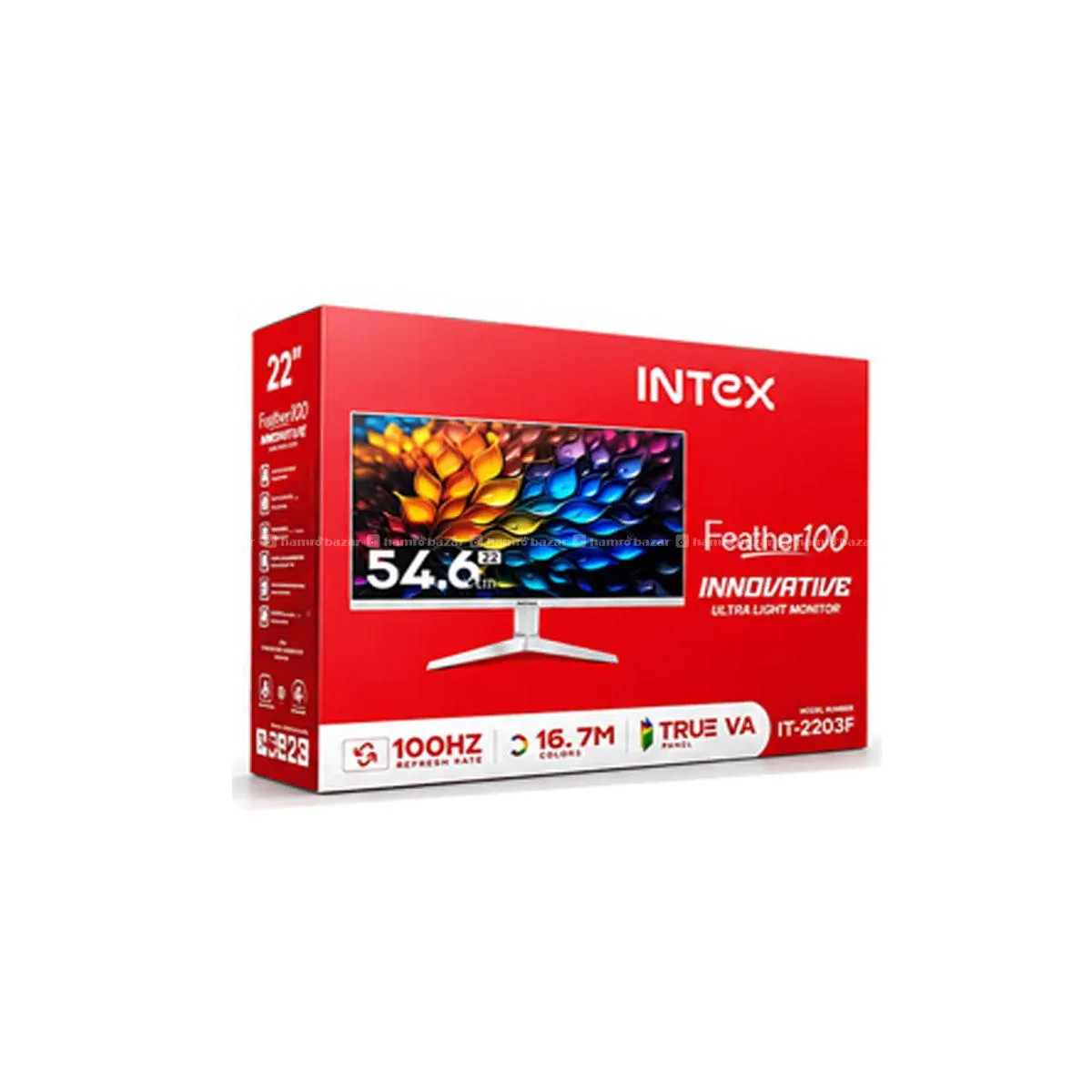 INTEX Feather100 22″ 100Hz True VA Monitor 4