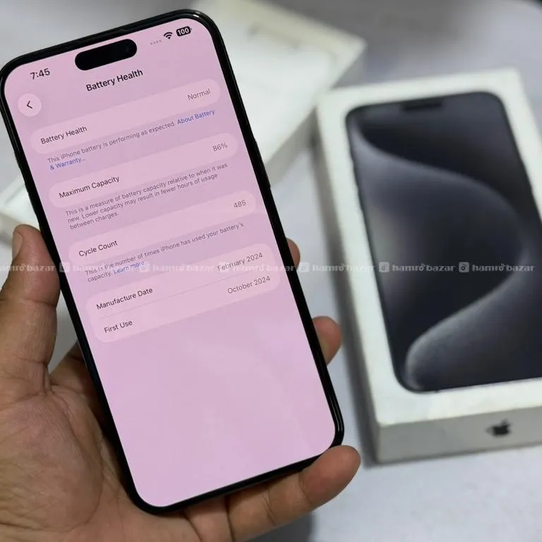 iPhone 15 Pro Max 256GB with box & accs 2