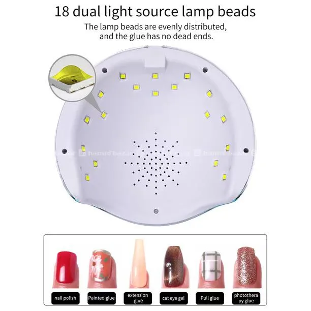 Nail Dryer Lamp Portable 54W UV LED 4