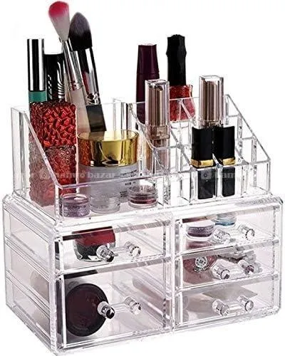 Clear Cosmetic Storage Box & Makeup Organizer 4