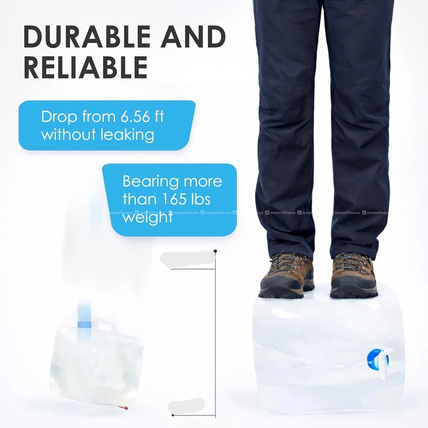 Water Storage Container Foldable 20L 6