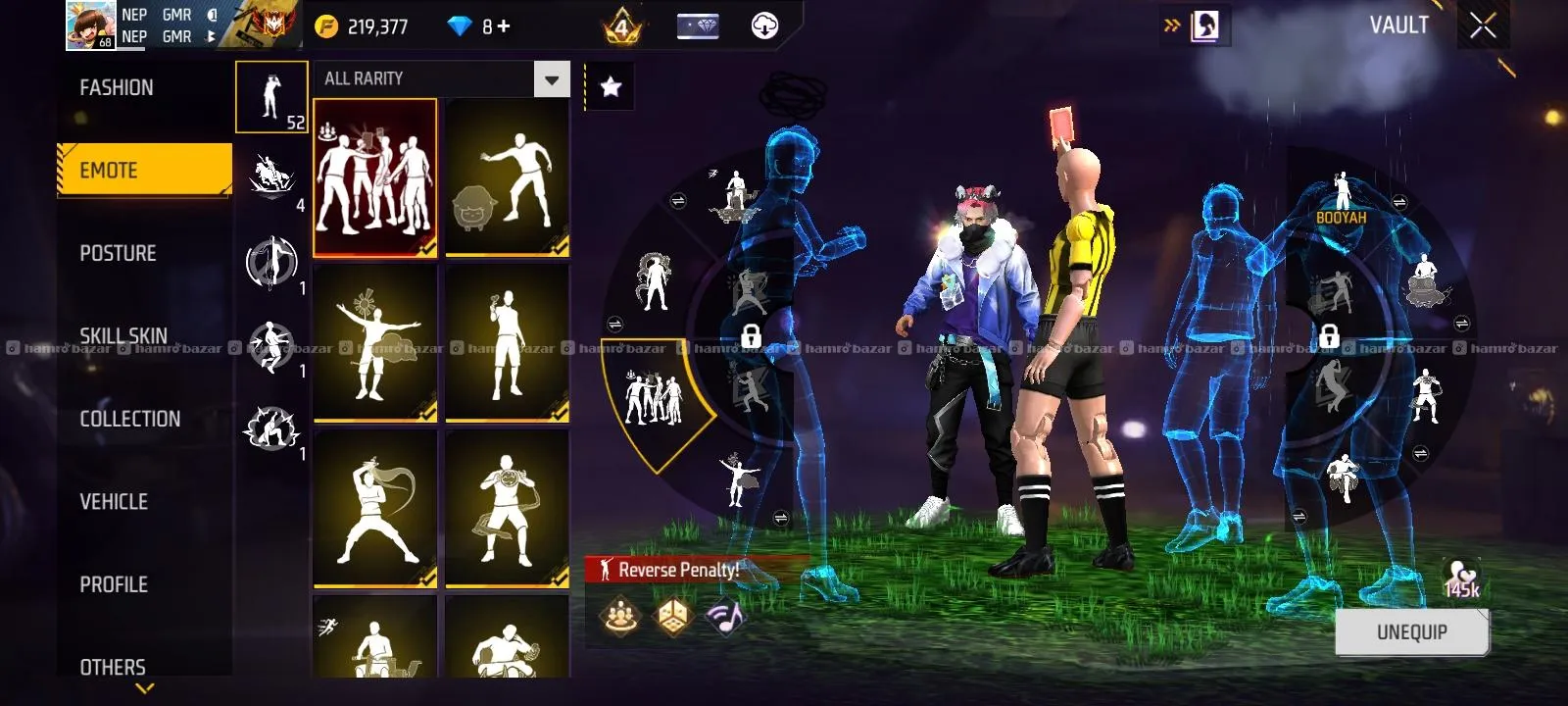 FREE FIRE ID SELL LEVEL 68 3