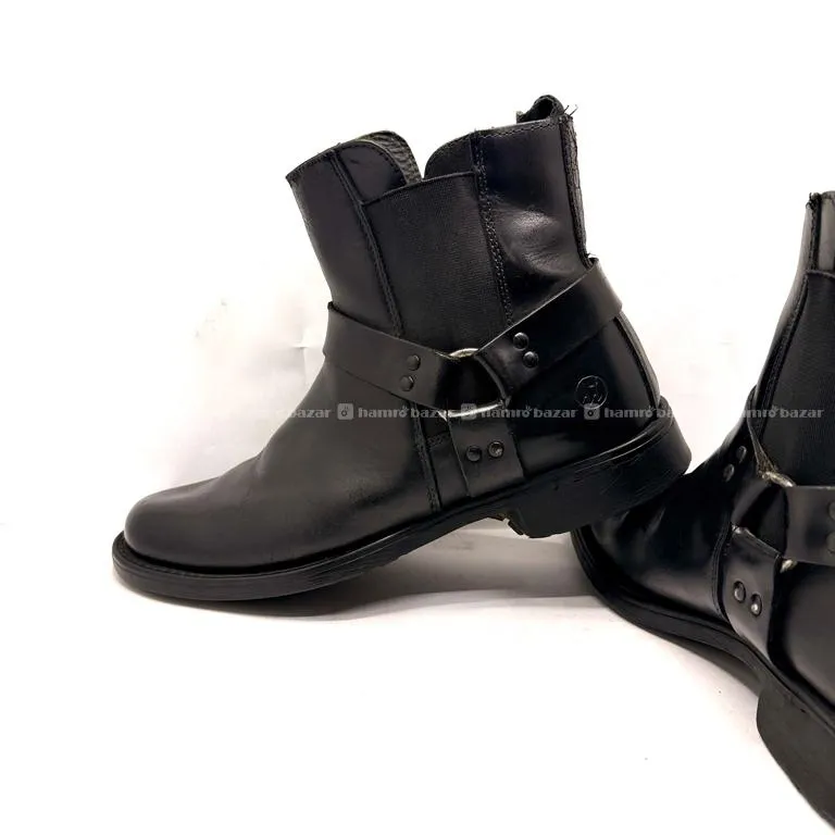LEATHER HARNESS MENS BOOT 3