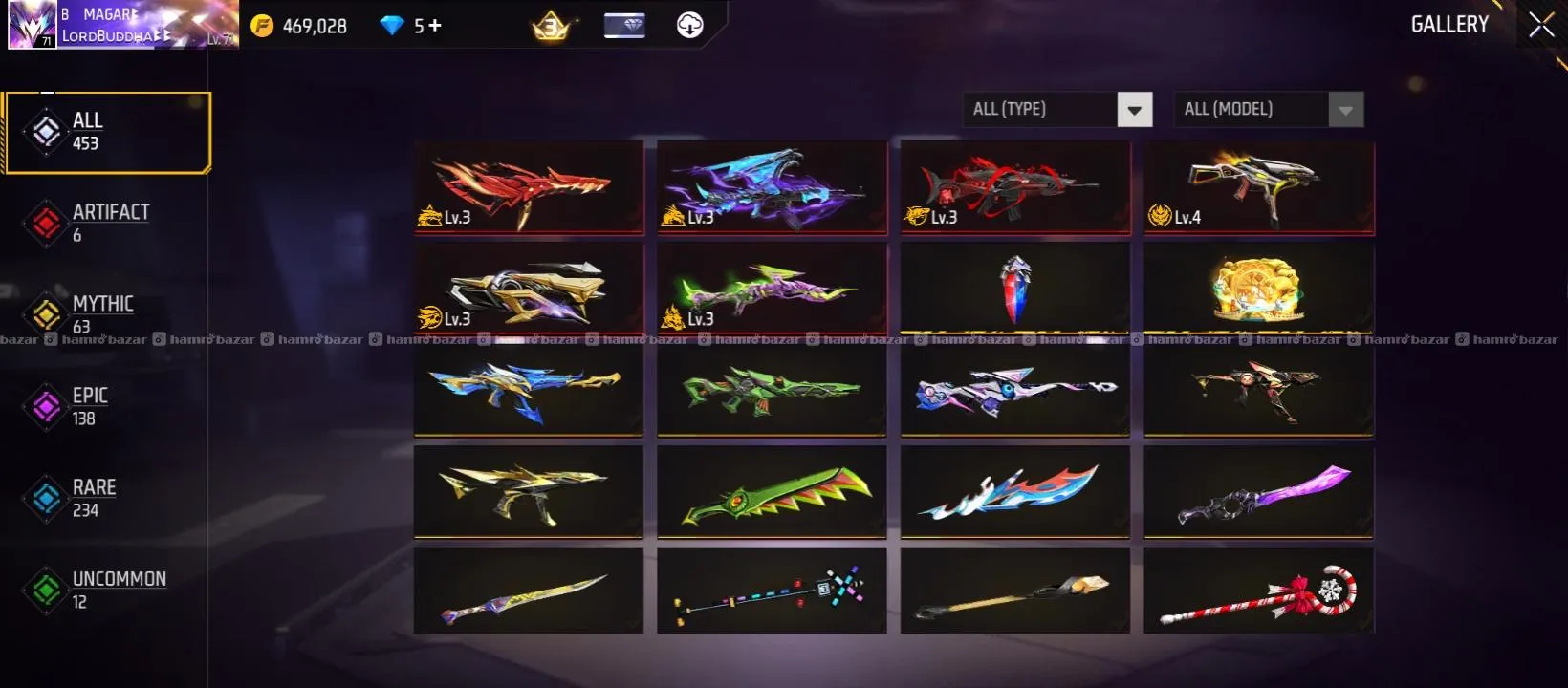 Free fire id on sell rs 7000 3