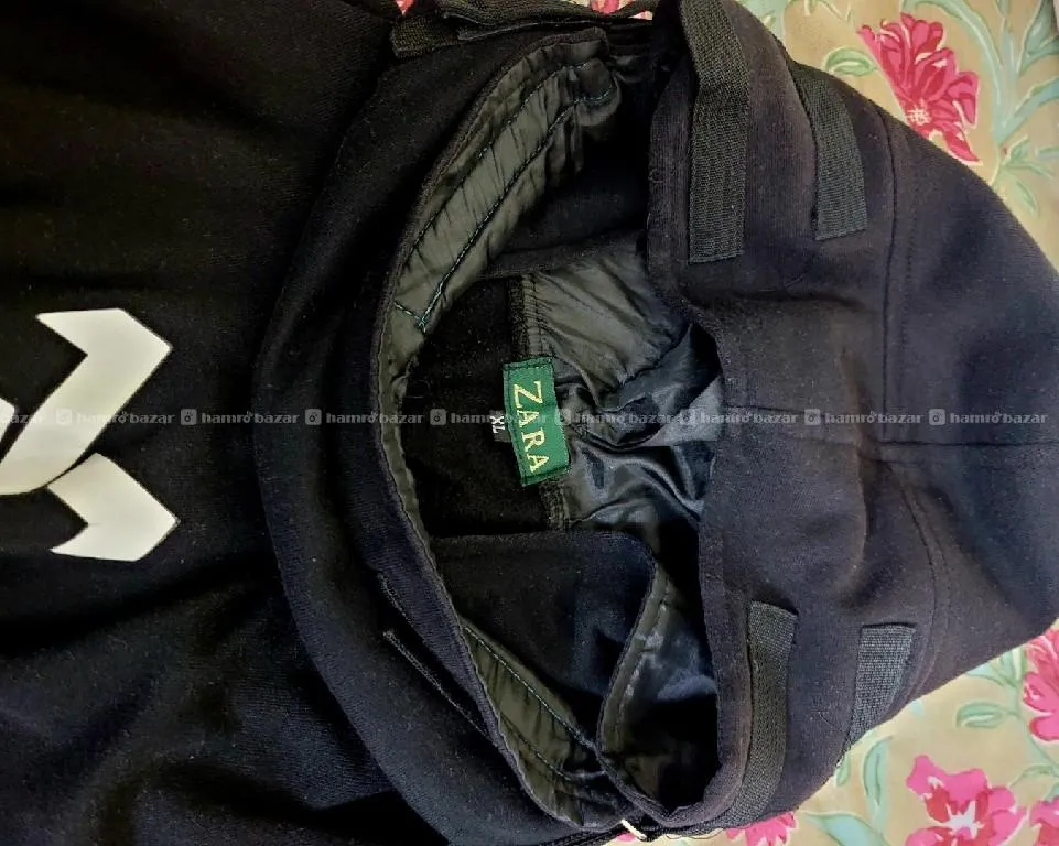 Zara original stylish black hoodie on sale 3