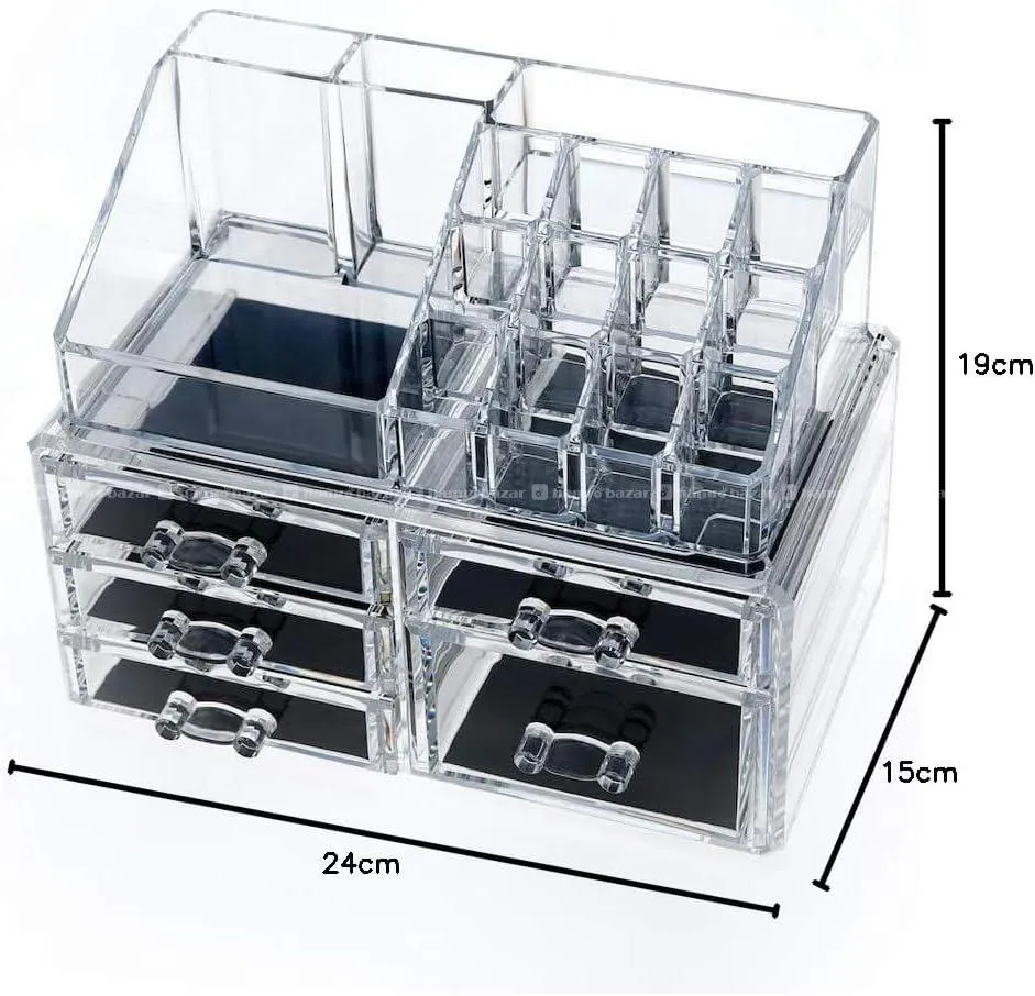 Clear Cosmetic Storage Box & Makeup Organizer 3